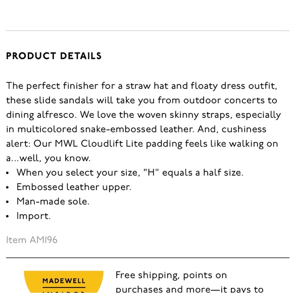 Madewell Tracie crisscross slide sandals - Picture 6 of 6